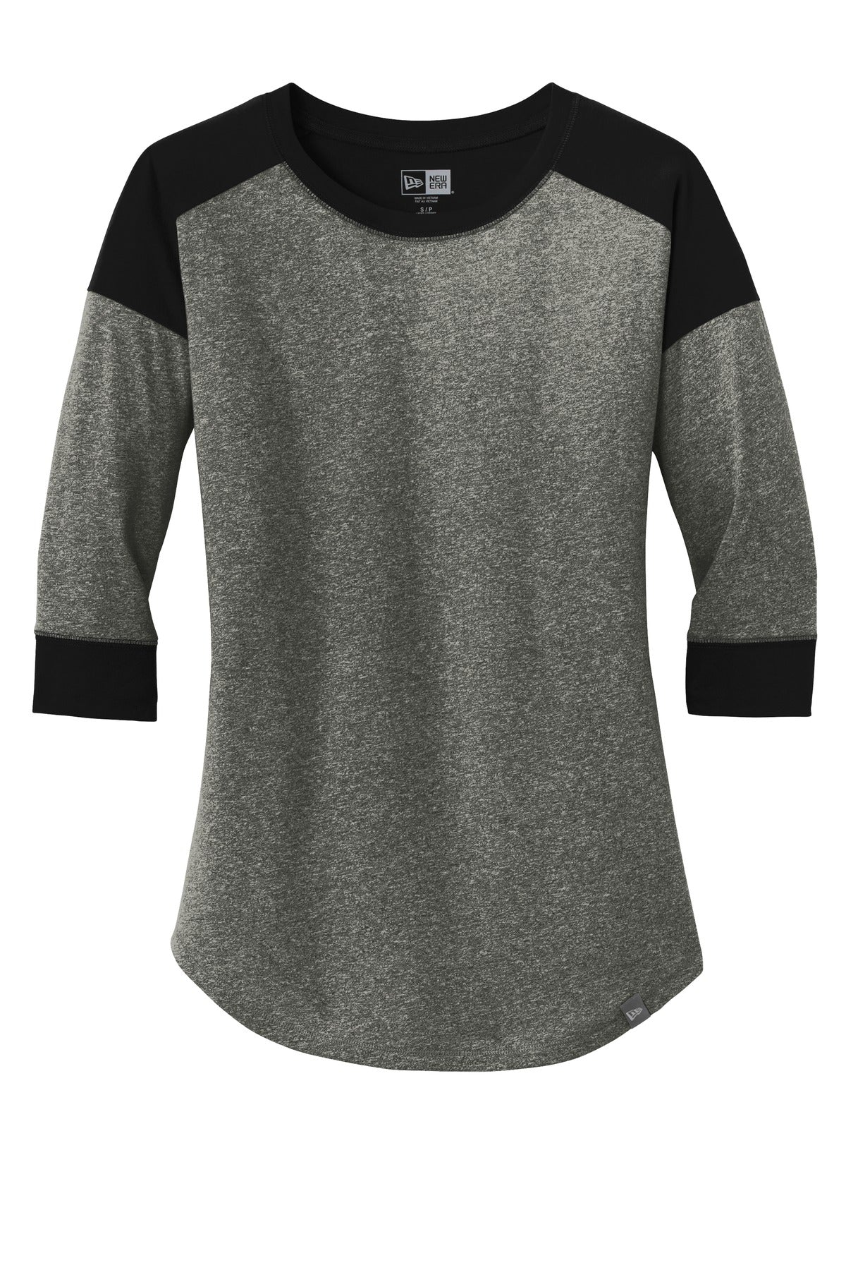 New Era Women's Heritage Blend 3/4-Sleeve Baseball Raglan Tee. LNEA104