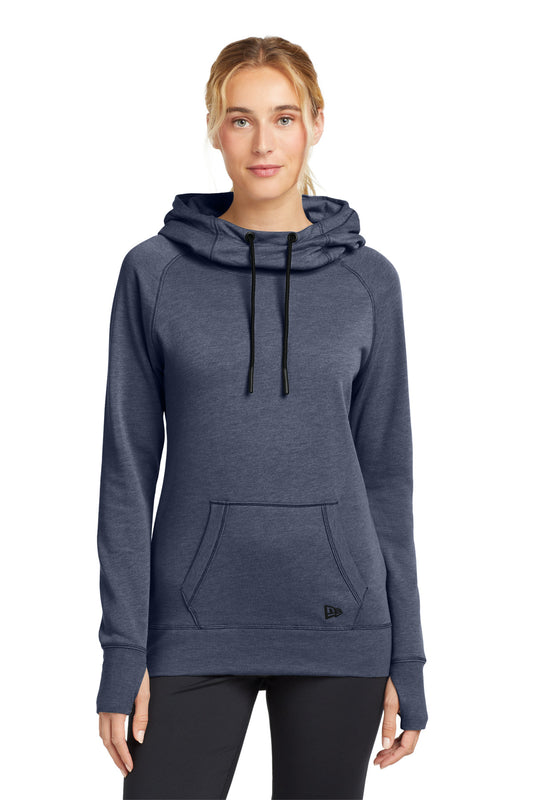 New Era Women's Tri-Blend Fleece Pullover Hoodie. LNEA510