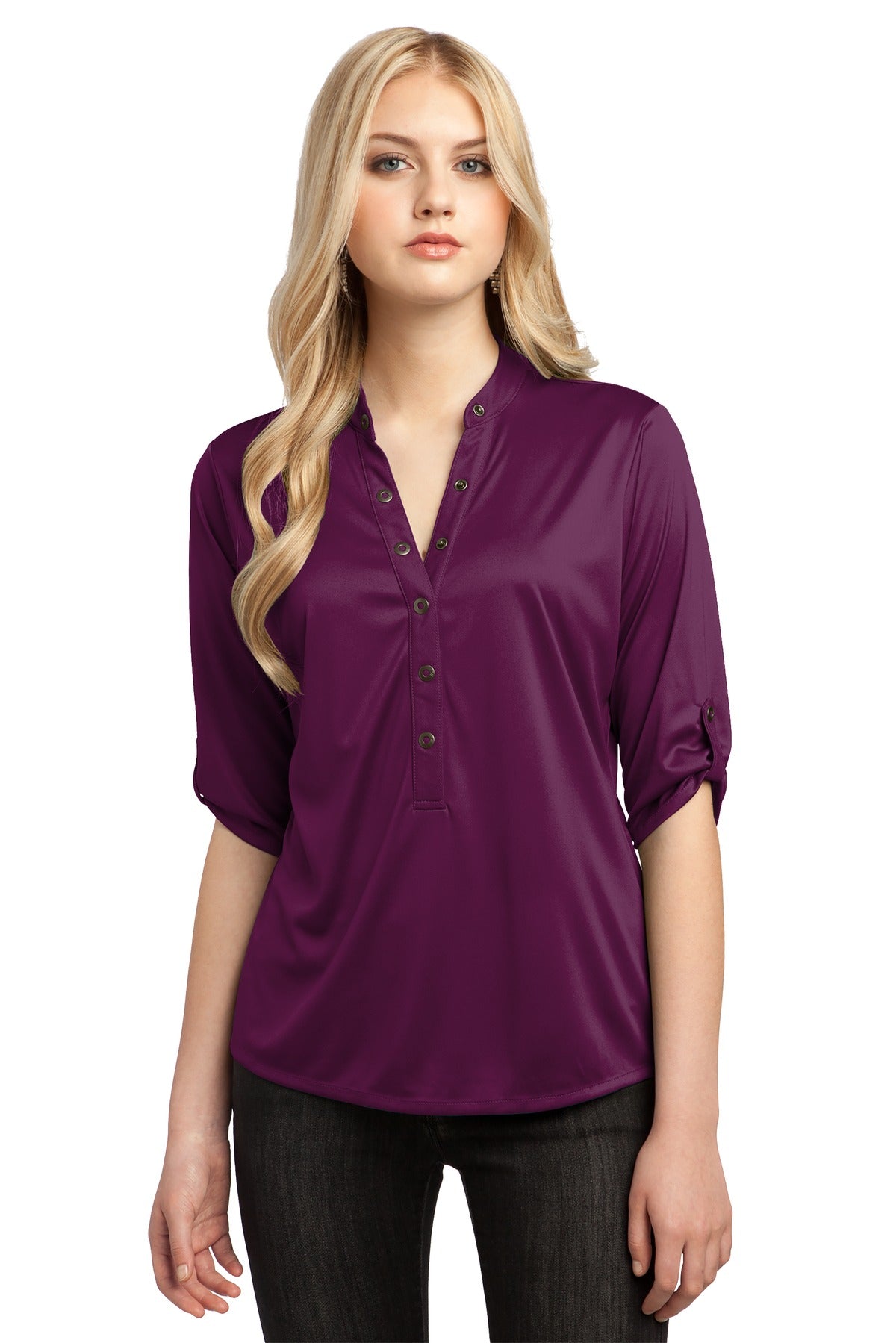 SanMar LOG111_PurpleLuxe_Model_Front_111511.jpg