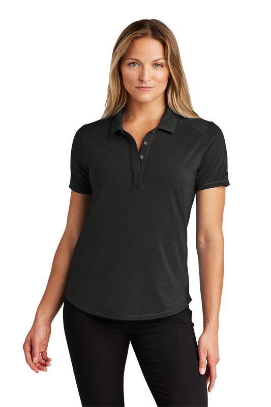 Front View of Blacktop OGIO Women's Motion Polo LOG152 - XS