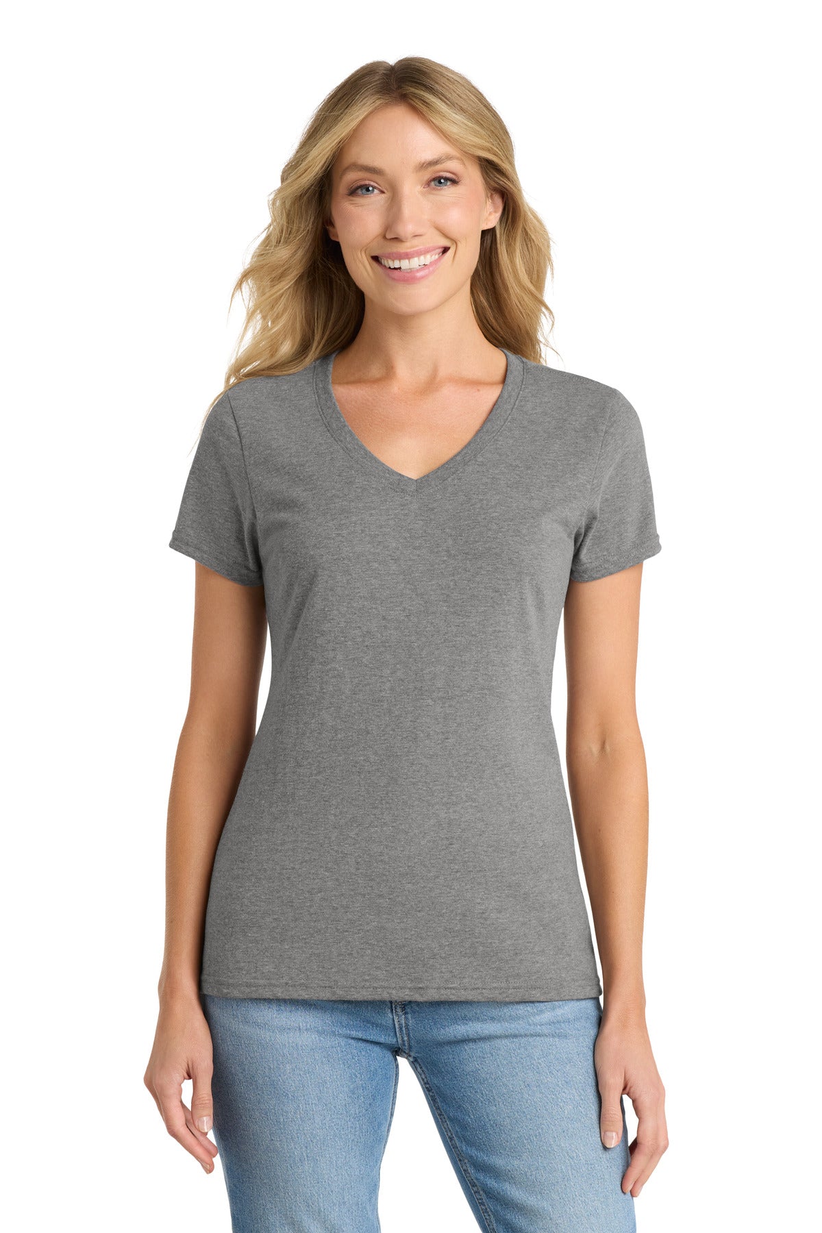 SanMar LPC455V_graphiteheather_model_front.jpg