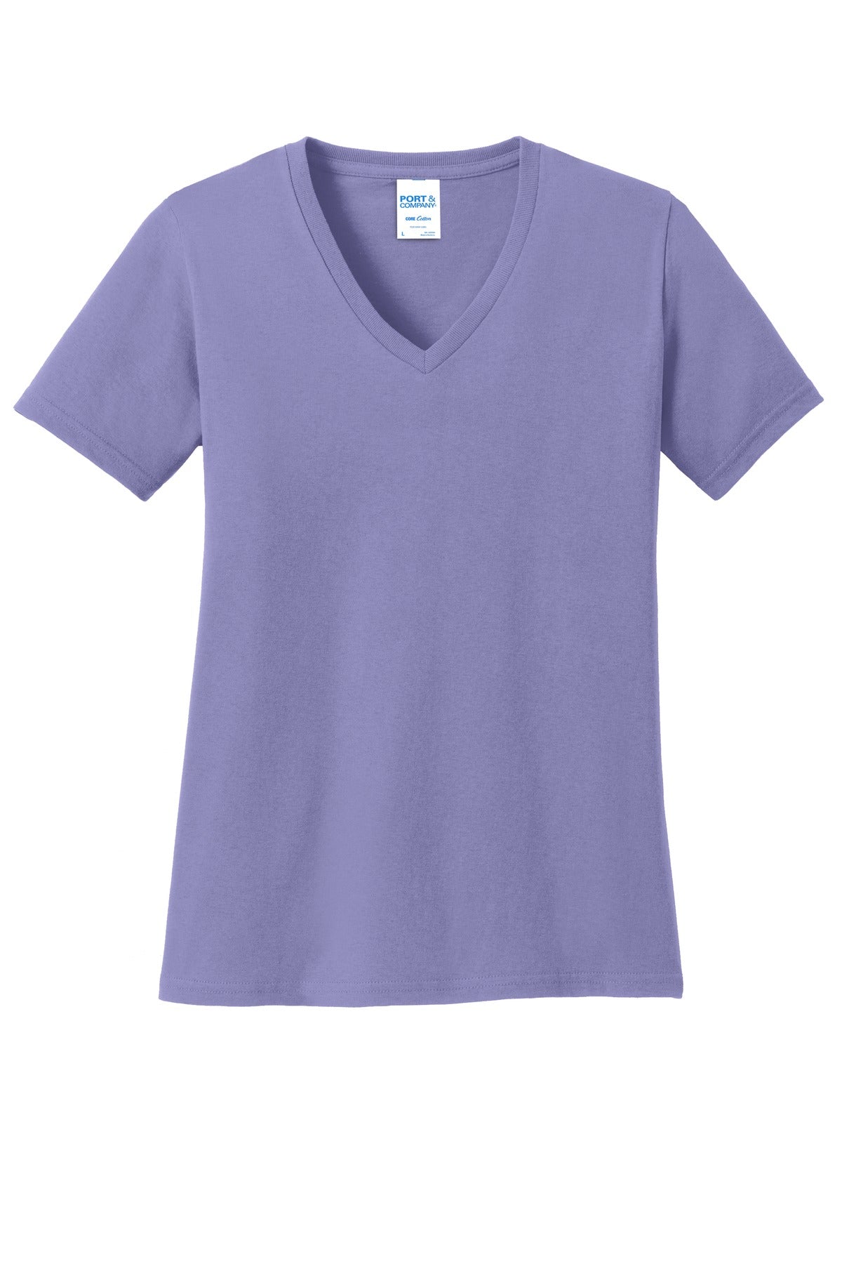 Port & Co Women's Core Cotton V-Neck Tee. LPC54V