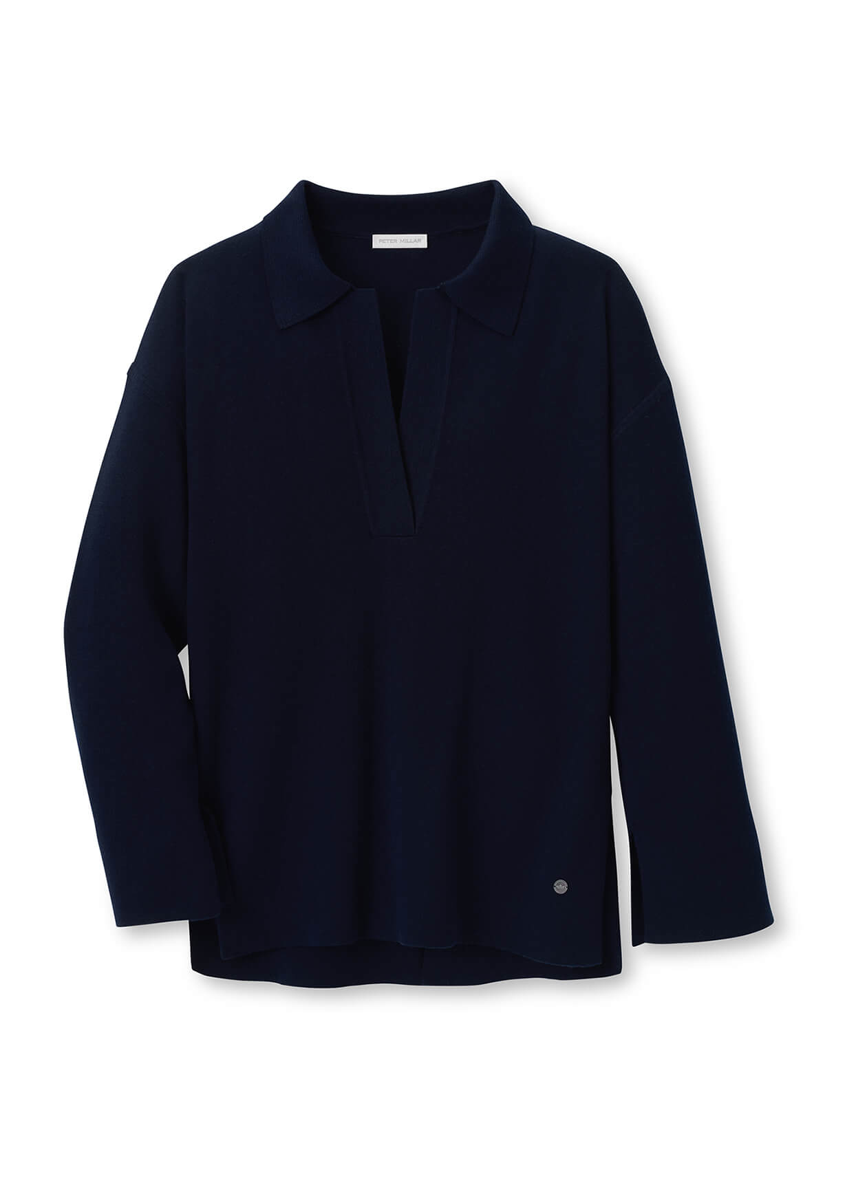 Peter Millar Women's Mirage Interlock Popover Sweater - Navy - XS