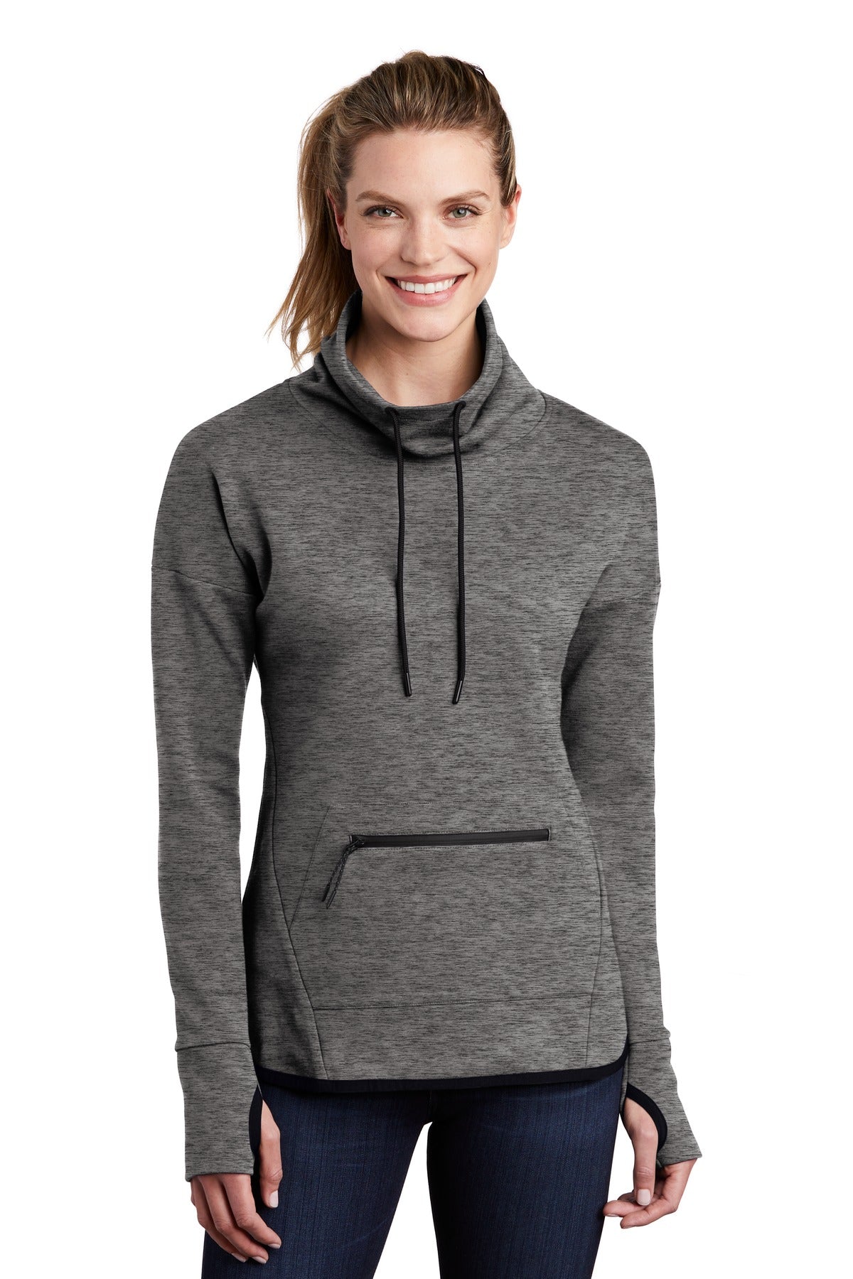 Sport-Tek Women's Triumph Cowl Neck Pullover LST280