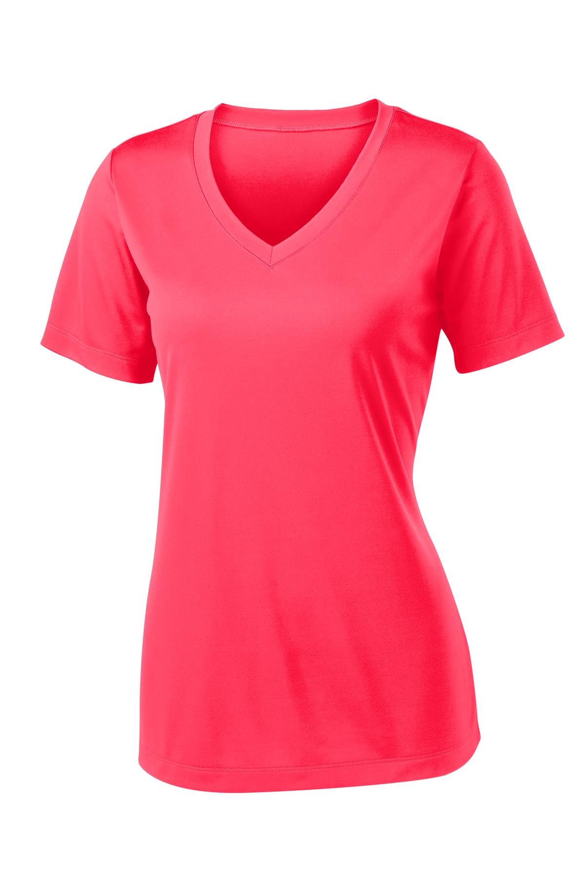 Sport-Tek Women's PosiCharge Competitor V-Neck Tee. LST353