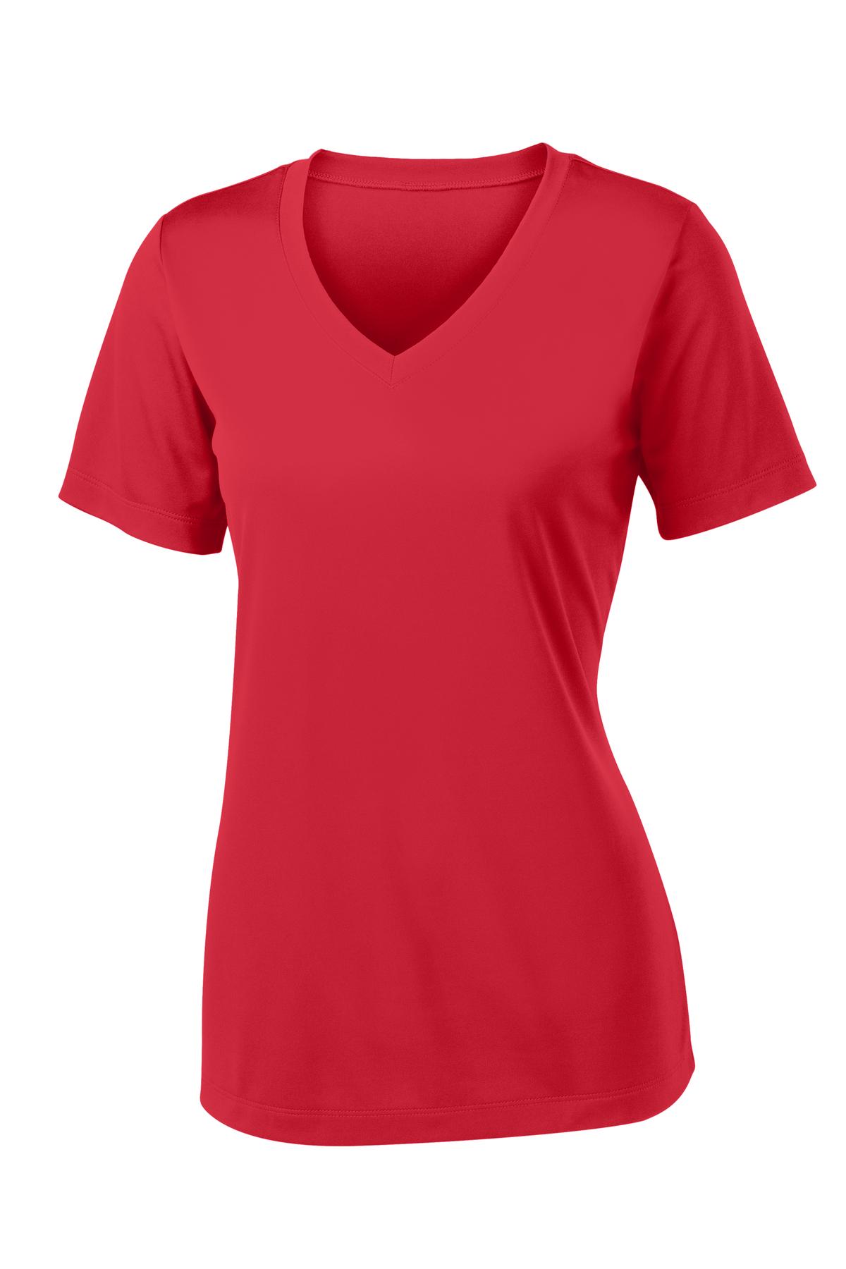 Sport-Tek Women's PosiCharge Competitor V-Neck Tee. LST353