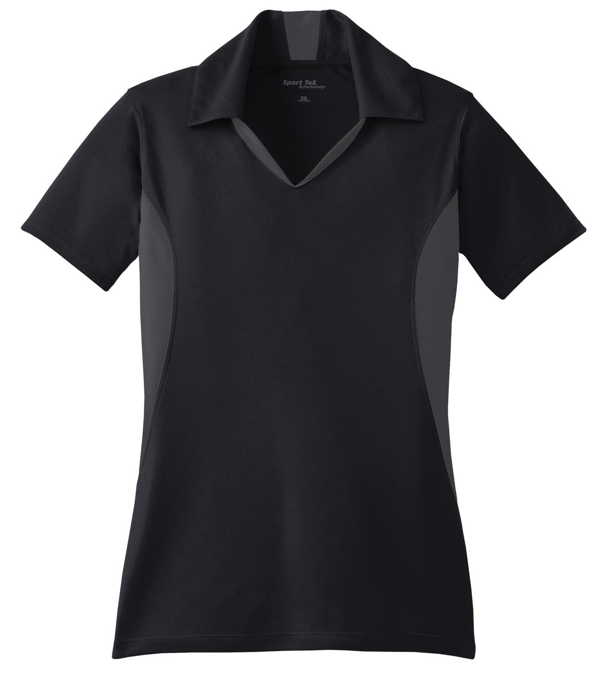 Sport-Tek Women's Side Blocked Micropique Sport-Wick Polo. LST655