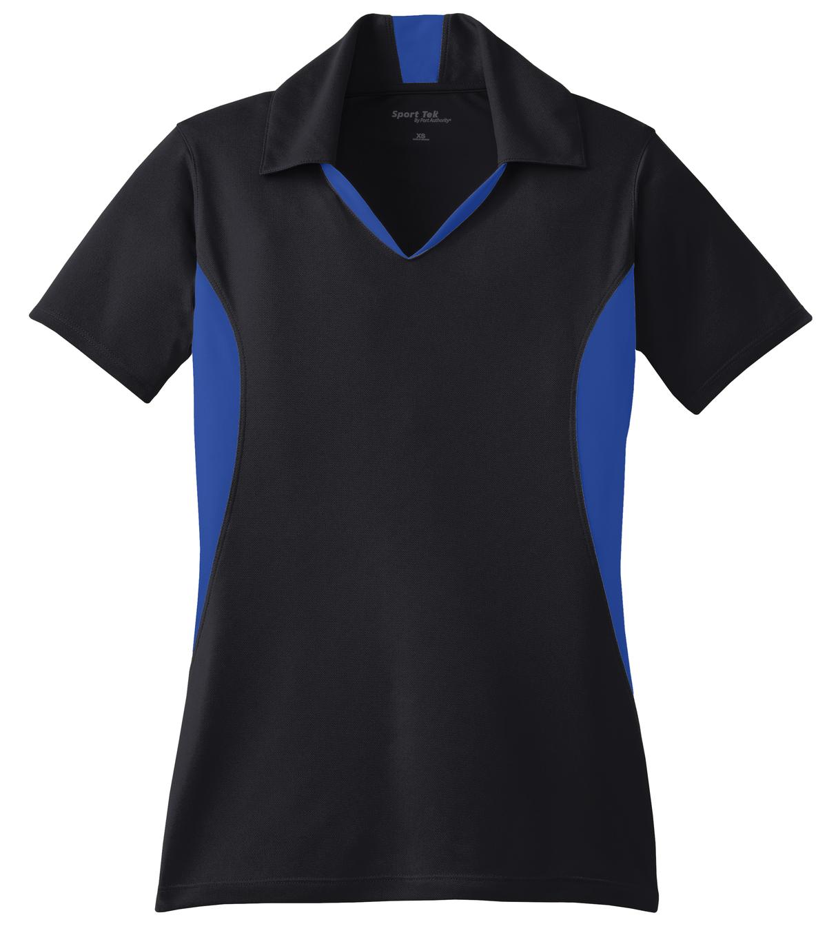 Sport-Tek Women's Side Blocked Micropique Sport-Wick Polo. LST655
