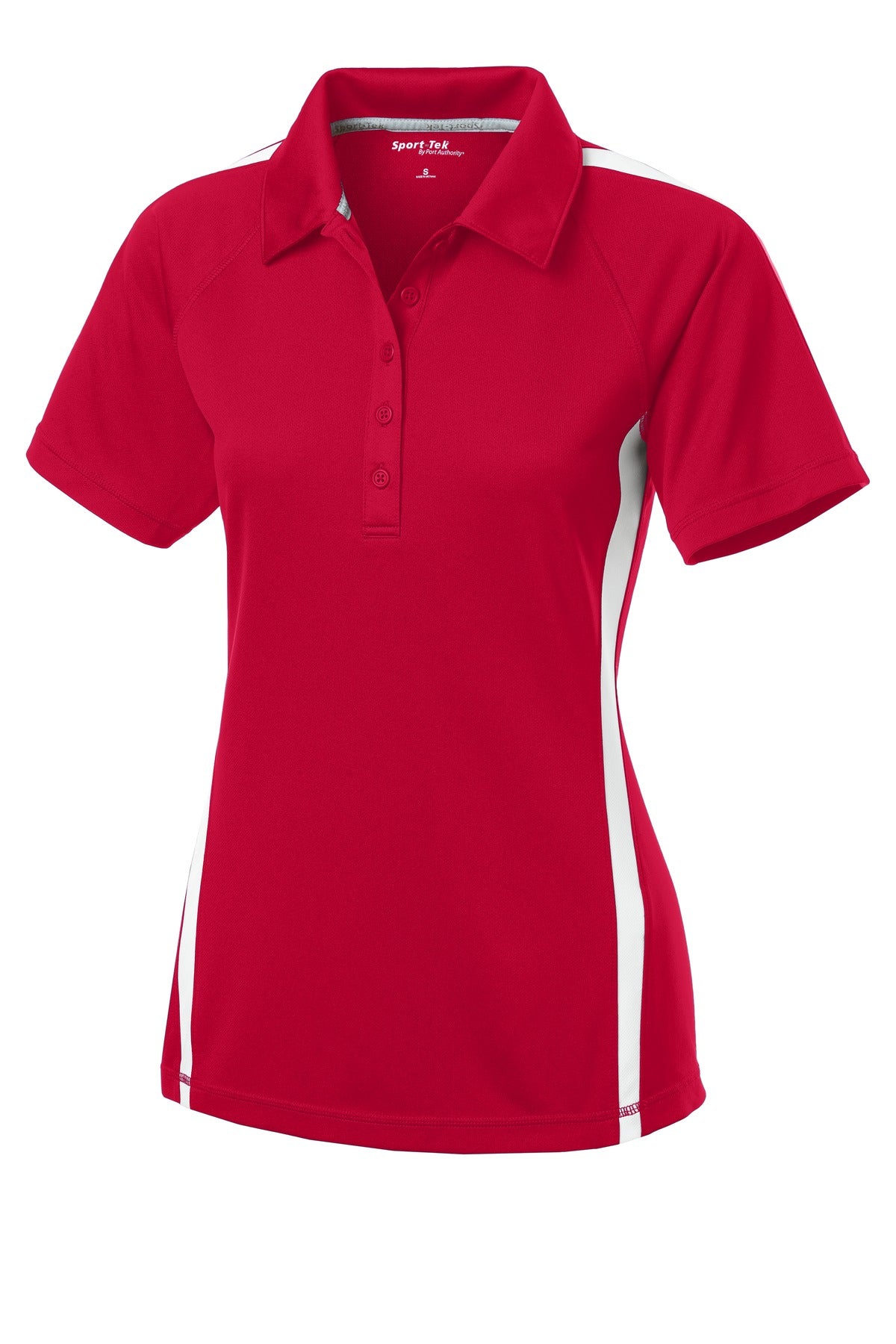 Sport-Tek Women's PosiCharge Micro-Mesh Colorblock Polo. LST685