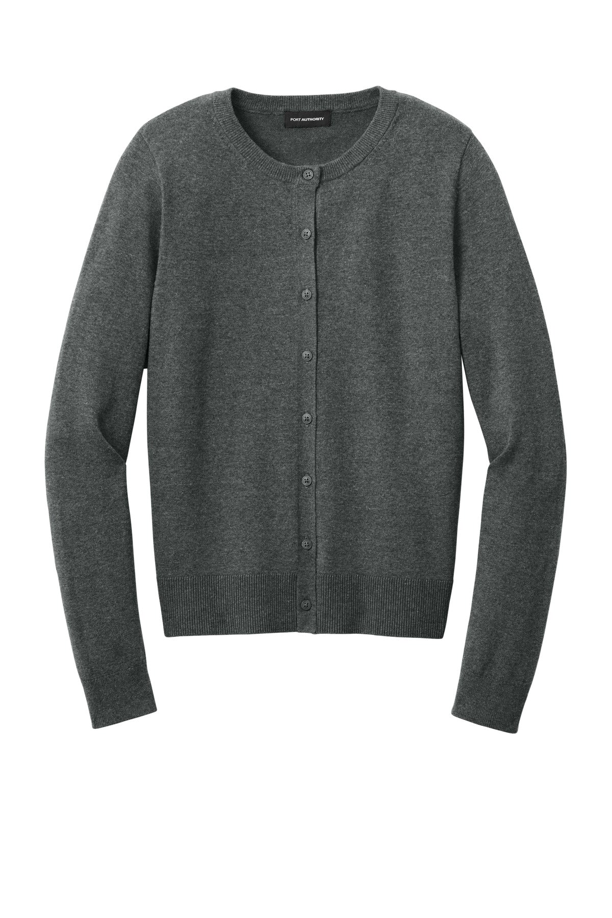 Port Authority Women's Easy Care Crewneck Cardigan Sweater LSW2870