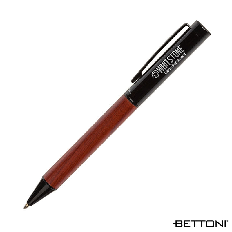 Bettoni® Alicante Ballpoint Pen w/ Wood Barrel