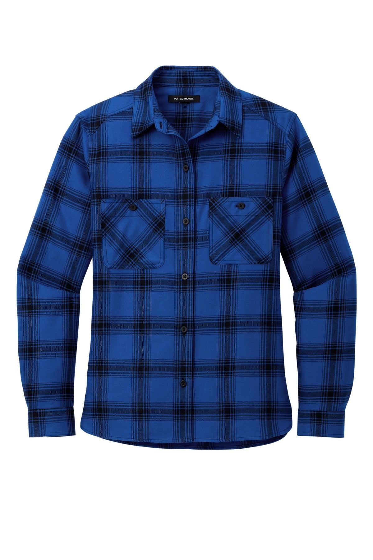 SanMar LW669_royal_blackopenplaid_flat_front.jpg?v=1762272003