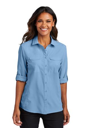 BrtSeafoam Port Authority Women's Long Sleeve UV Daybreak Shirt LW960 - XS