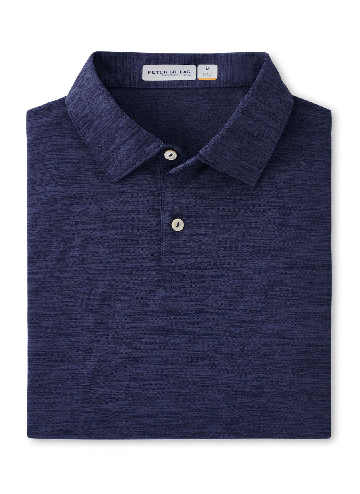 Peter Millar Men's Featherweight Mélange Performance Polo - White - XXL