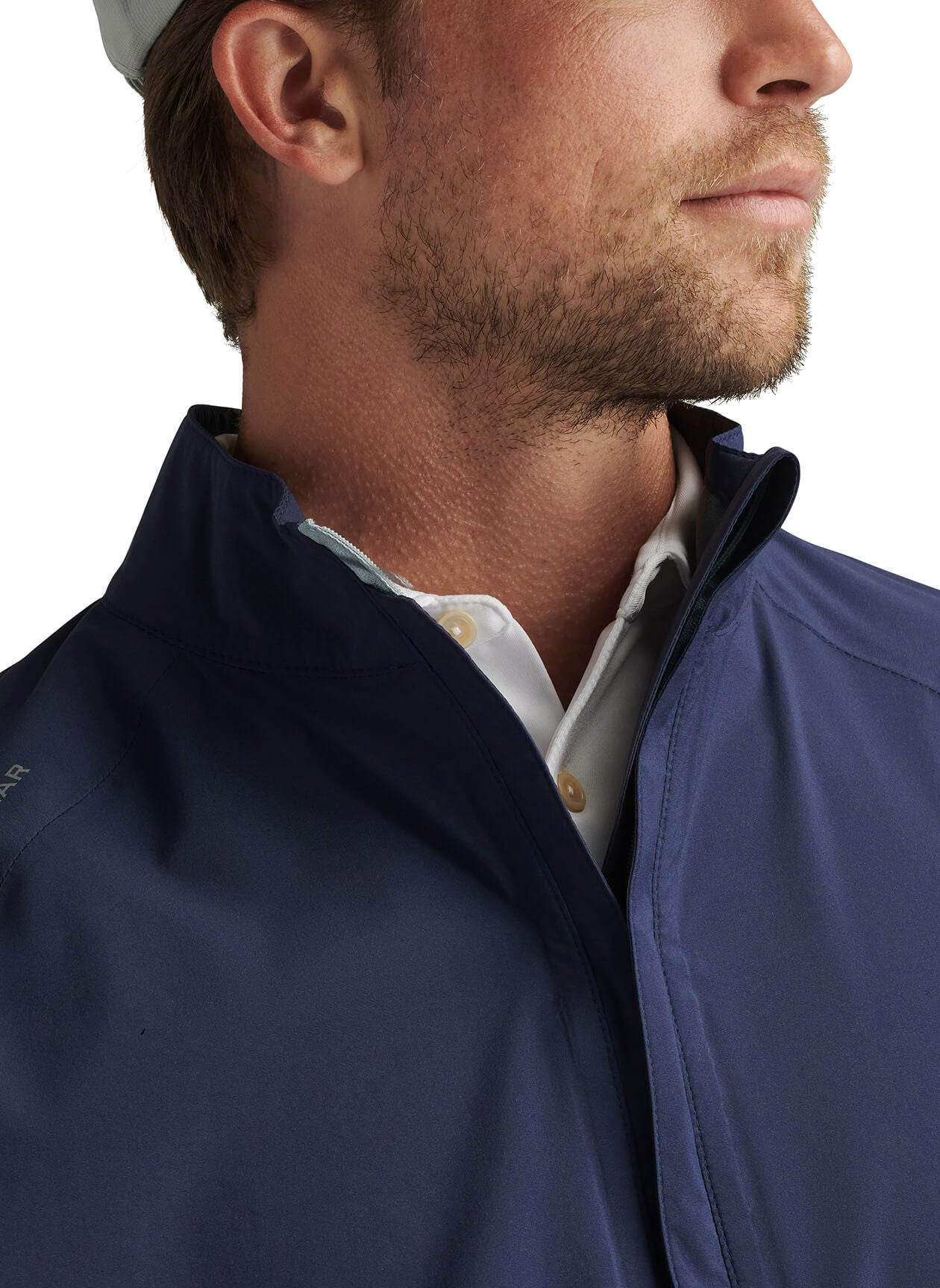 Peter Millar Men's Shield Rain Shell Half-Zip Jacket - Navy - XL