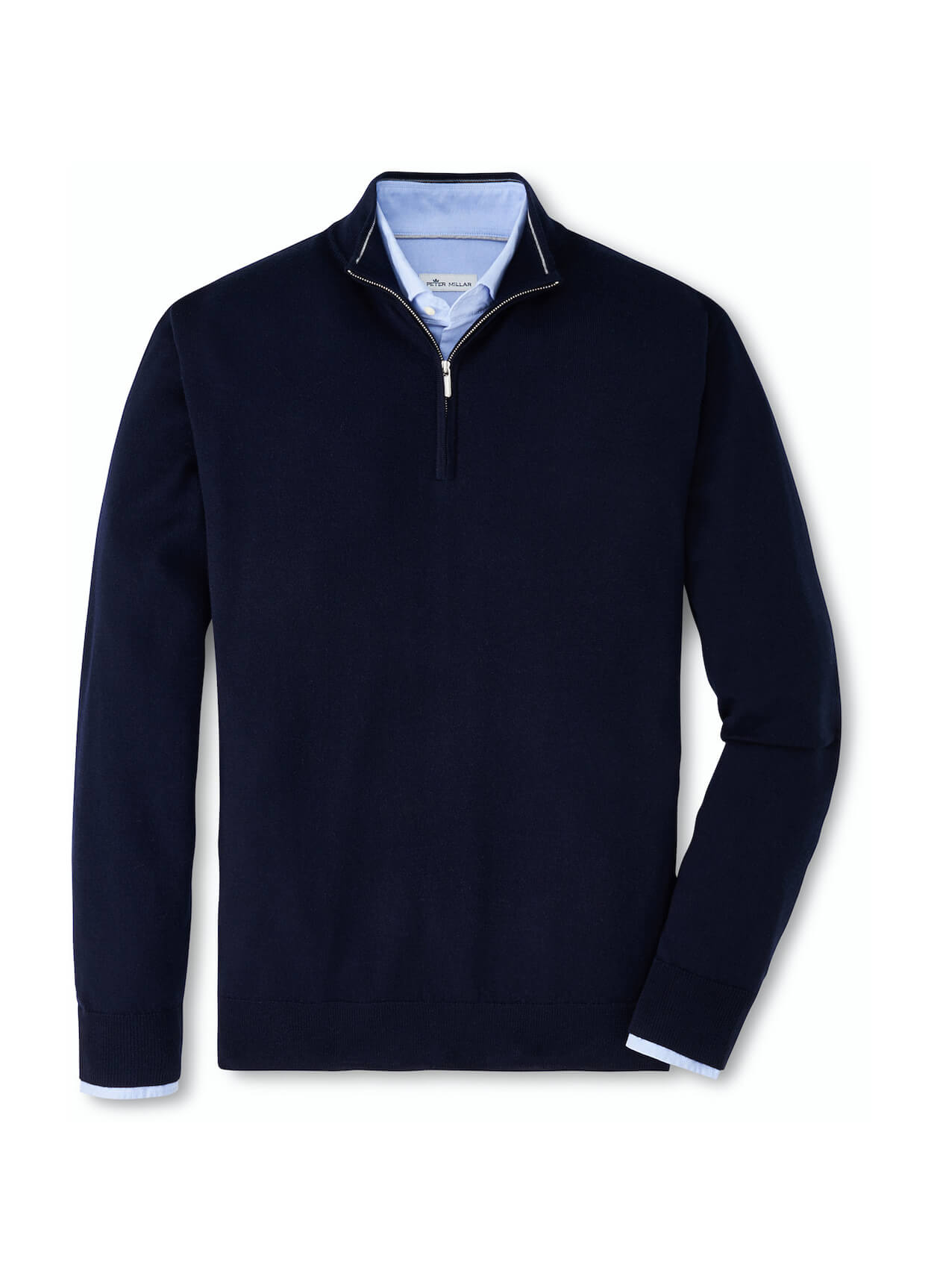 Peter Millar Men's Autumn Crest Quarter-Zip - Charcoal - SM