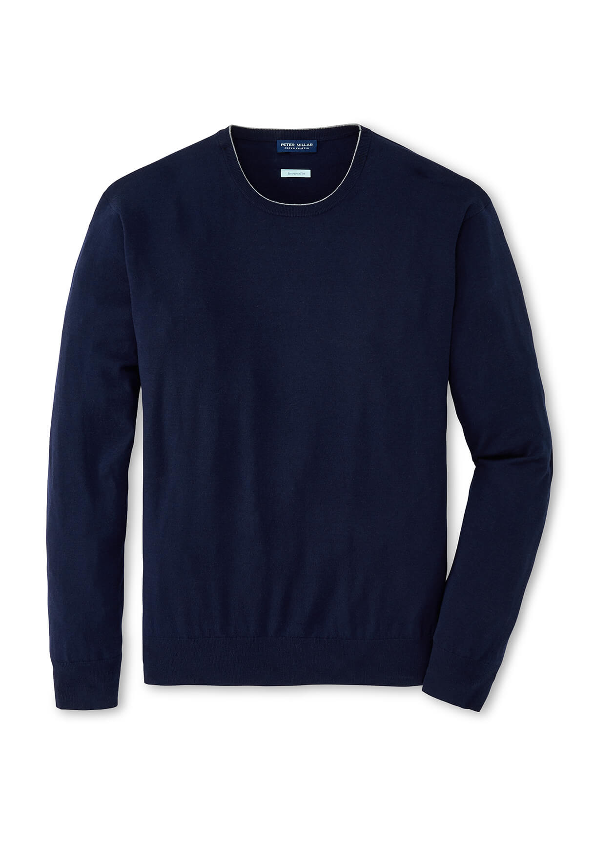 Peter Millar Men's Excursionist Flex Crew-Neck Sweater - Navy - SM
