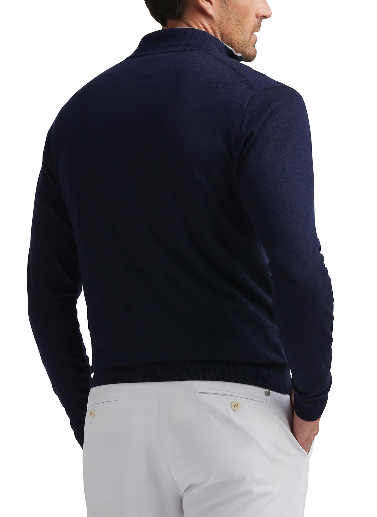 Peter Millar Men's Excursionist Flex Quarter-Zip - Navy - LG
