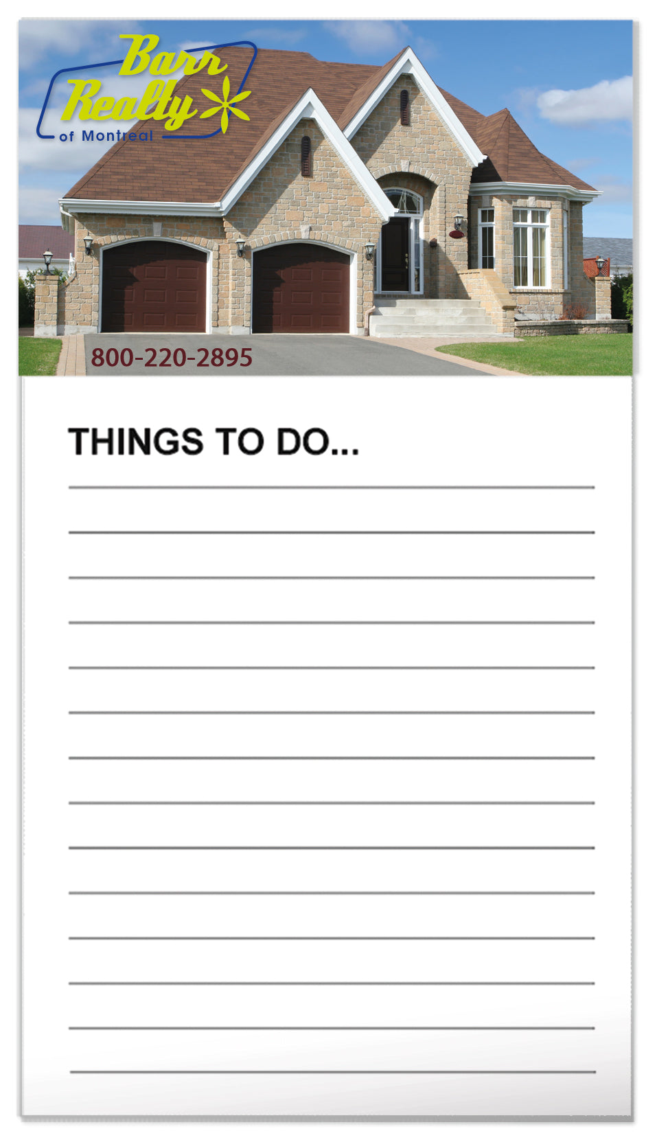 Good Value™ Business Card Magnet with 50-Sheet Notepad