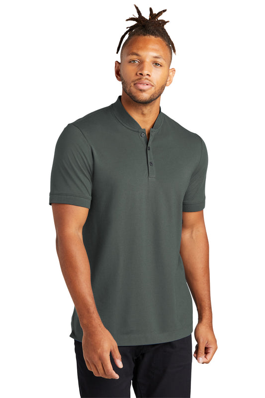 Front View of AnchorGrey Mercer+Mettle Stretch Pique Henley MM1008 - XS