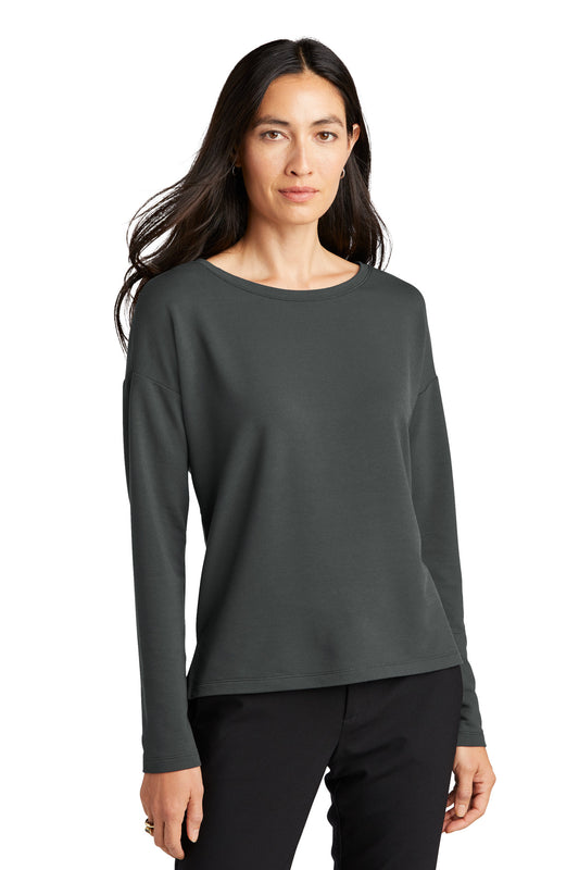 Front View of AnchorGrey Mercer+Mettle Women's Stretch Drop Shoulder Pullover MM3013 - XS
