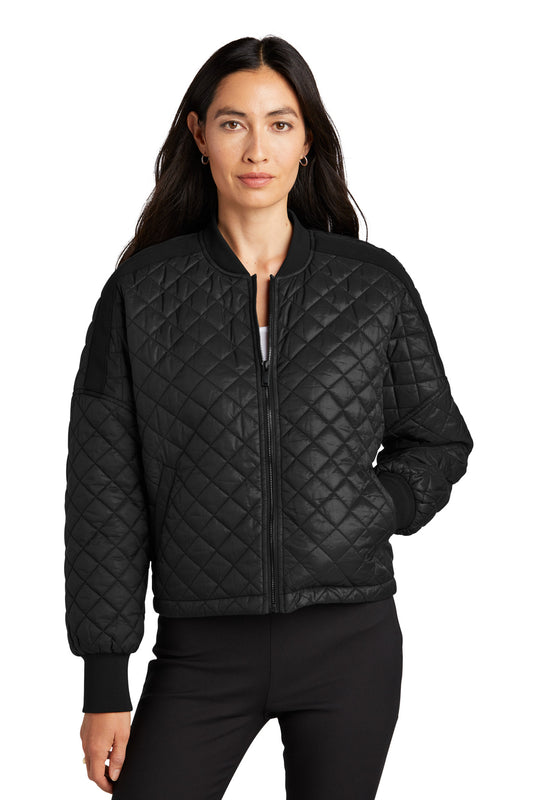 Front View of DeepBlack Mercer+Mettle Women's Boxy Quilted Jacket MM7201 - XS