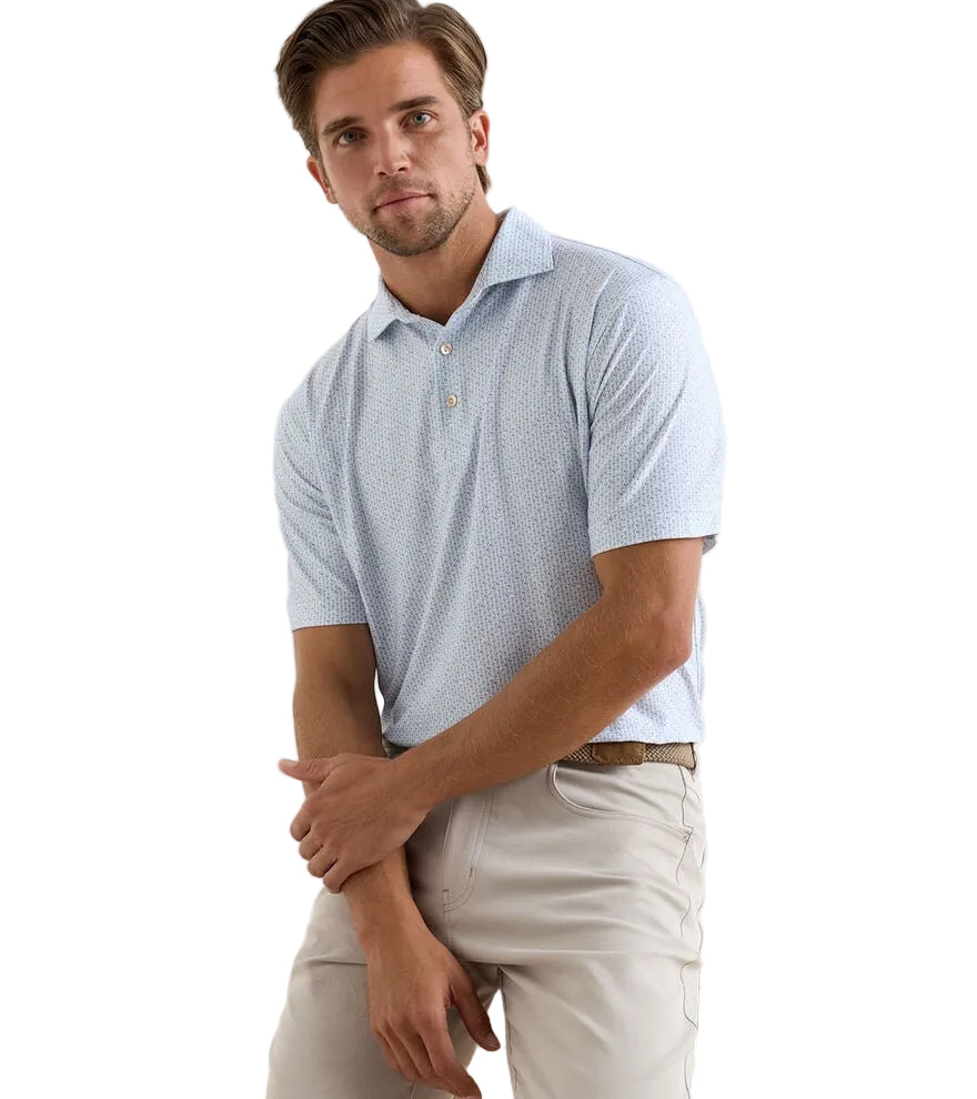 Peter Millar Men's Paper Plane Performance Jersey Polo