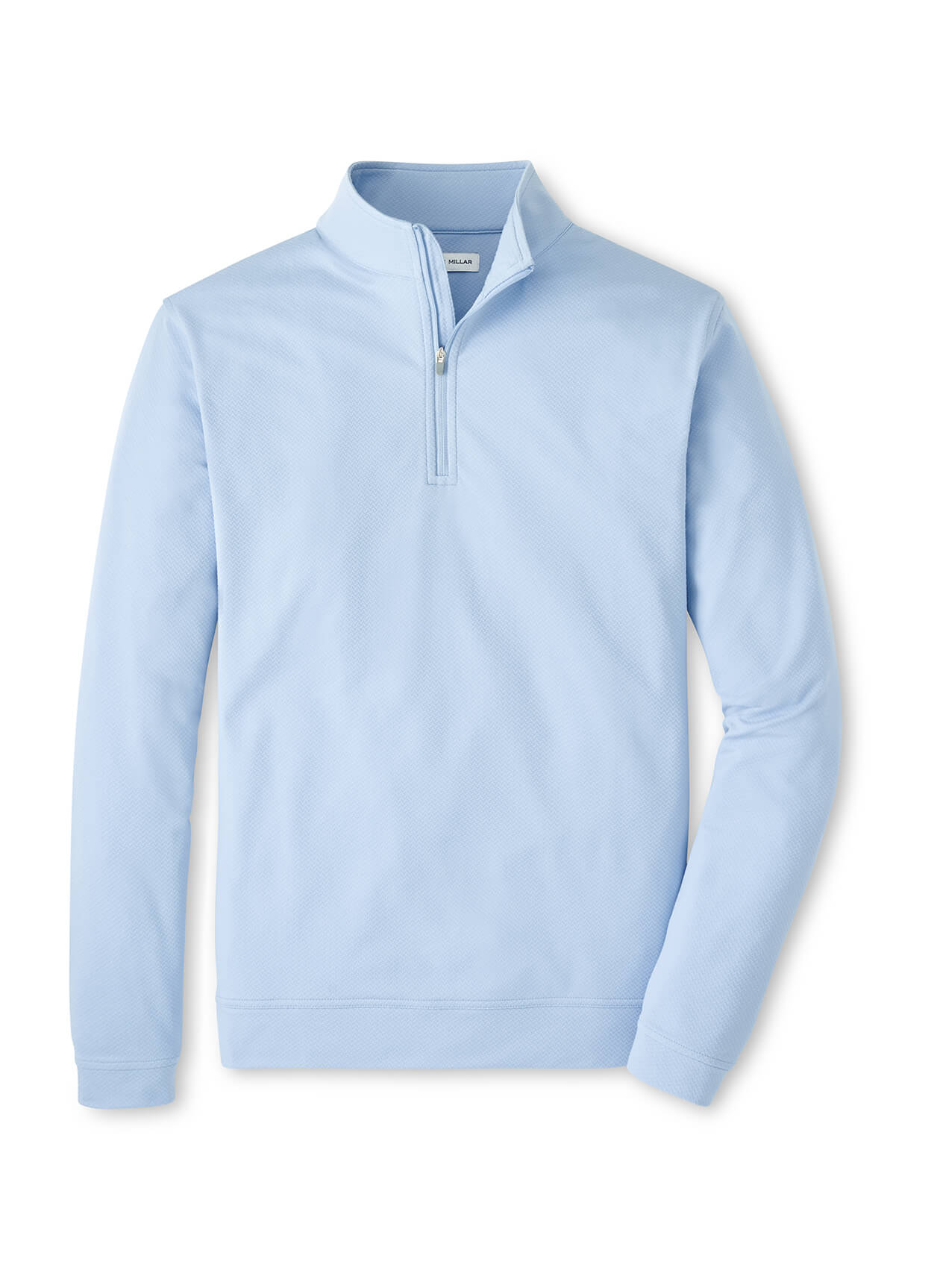 Peter Millar Men's Perth Cross-Hatch Performance Quarter-Zip SP26 - Stream Blue - SM
