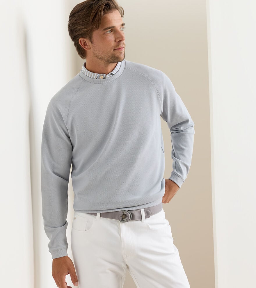 Peter Millar Men's Cradle Pique Performance Crewneck SP26