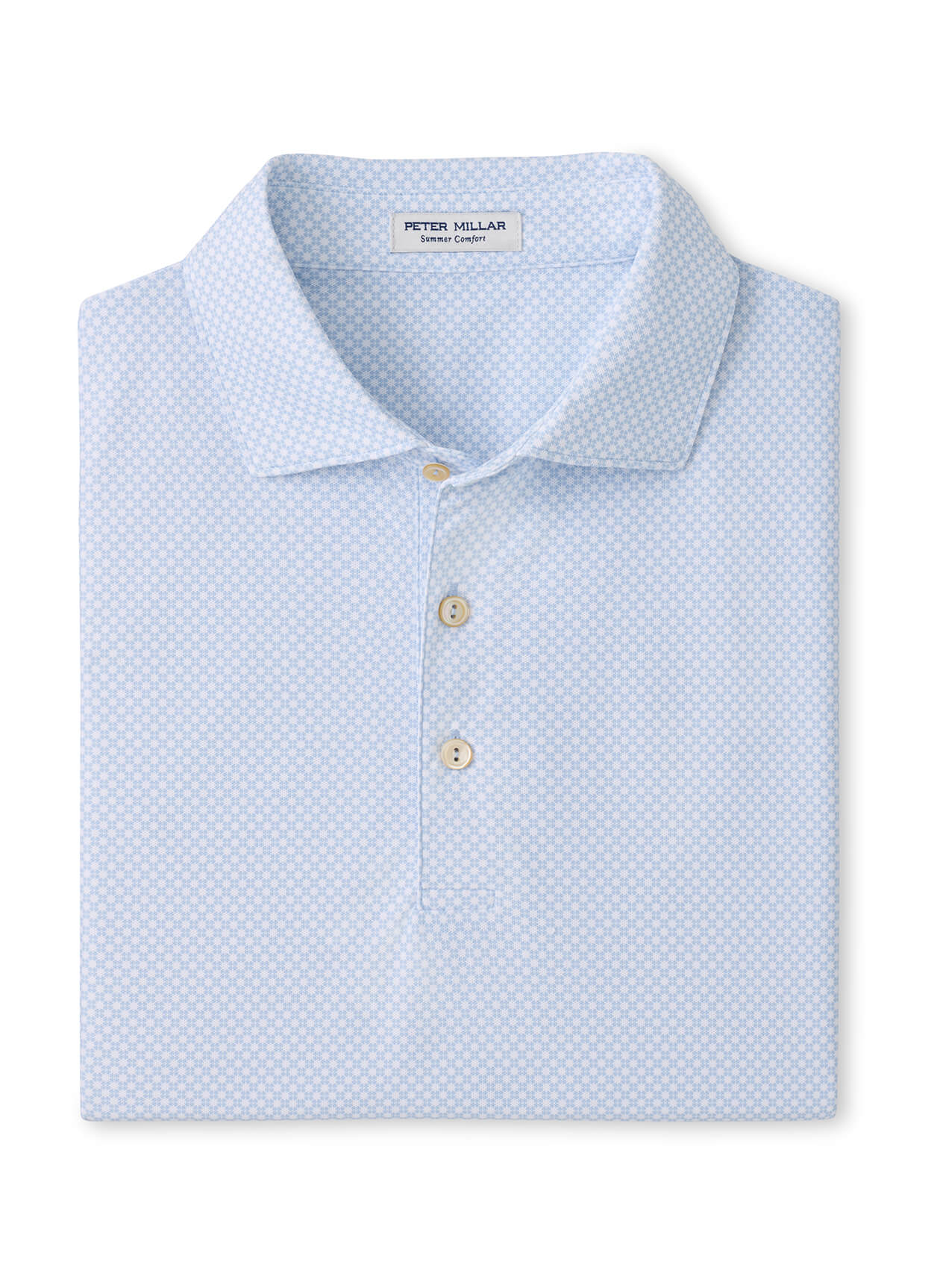 Peter Millar Men's Grant Performance Mesh Polo - Stream Blue - SM