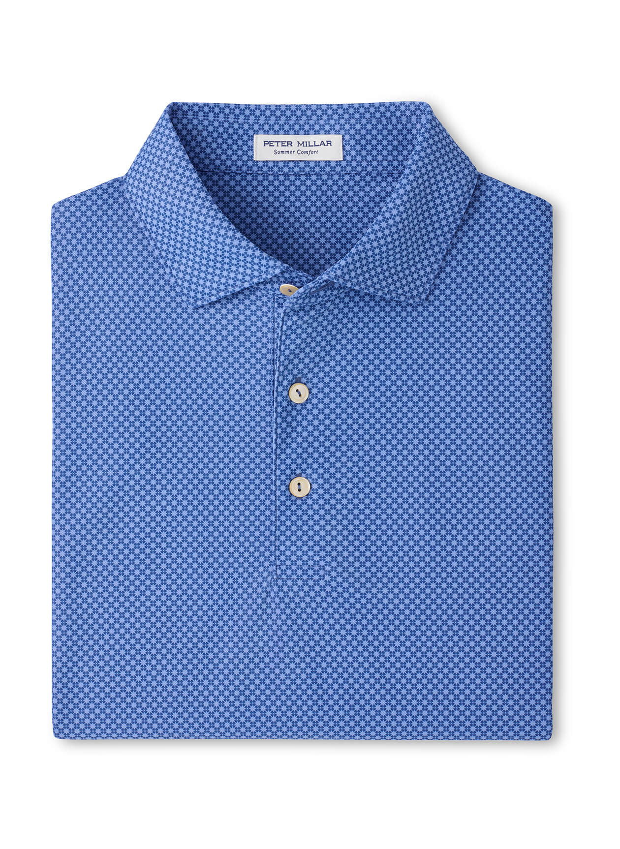 Peter Millar Men's Grant Performance Mesh Polo - Stream Blue - MD