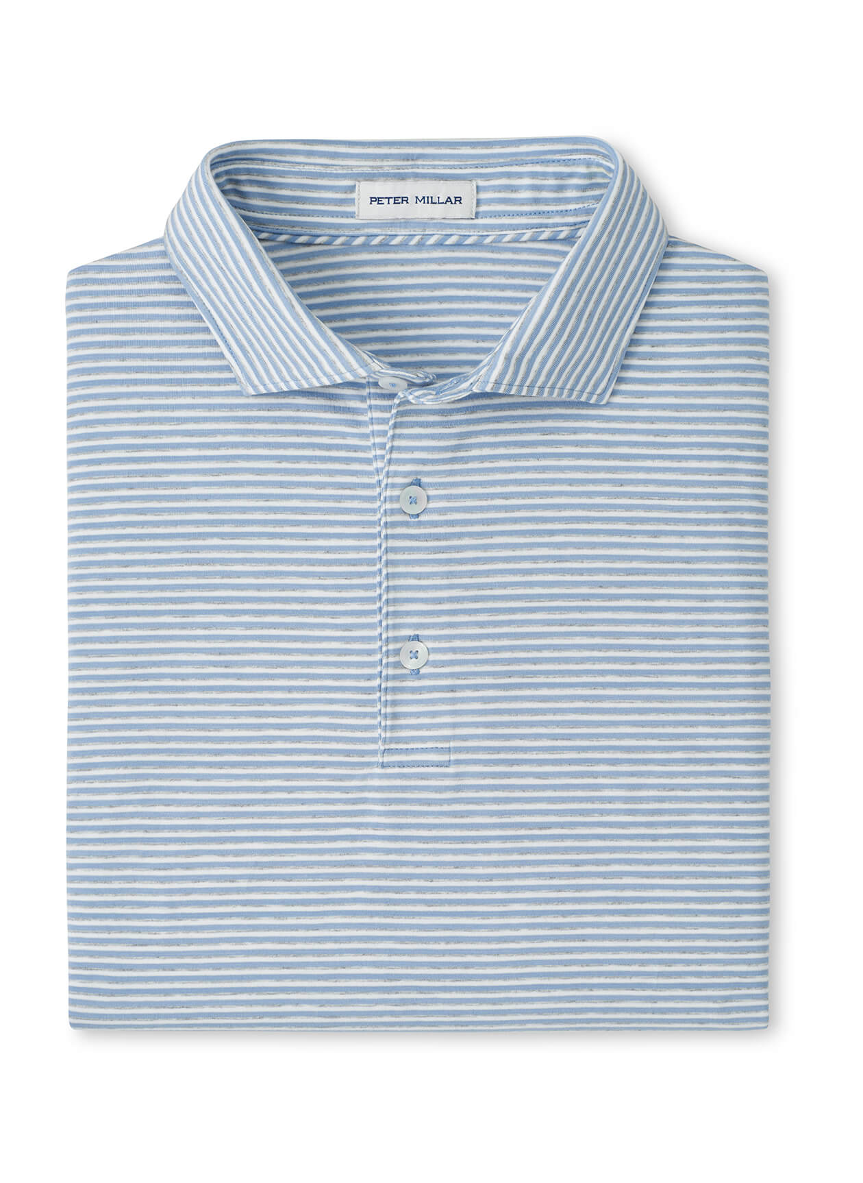 Peter Millar Men's Calvert Crown Flex Cotton Polo - Cloudy Blue - SM