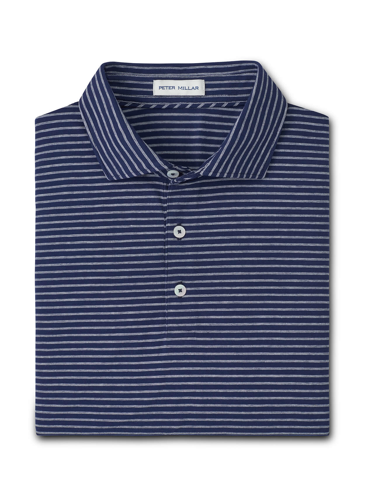 Peter Millar Men's Gilman Crown Flex Cotton Polo - Grey Heather - MD