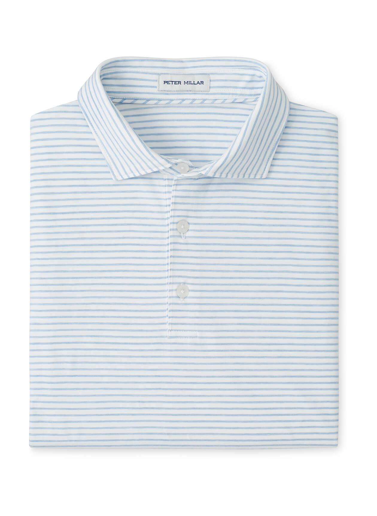 Peter Millar Men's Gilman Crown Flex Cotton Polo - Grey Heather - LG