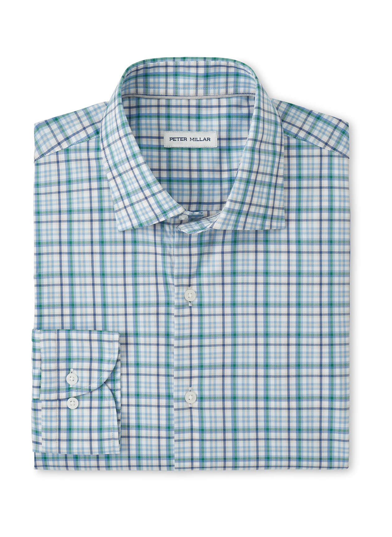 Peter Millar Men's Simon Crown Lite Cotton-Stretch Sport Shirt - Windsor Blue - SM