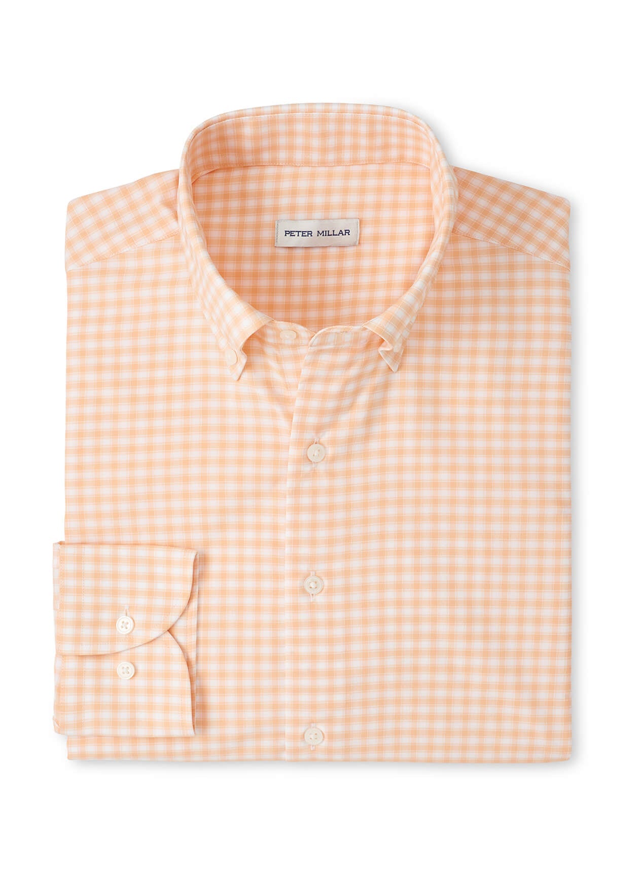 Peter Millar Men's Lewis Performance Twill Sport Shirt - Cloudy Blue - MD