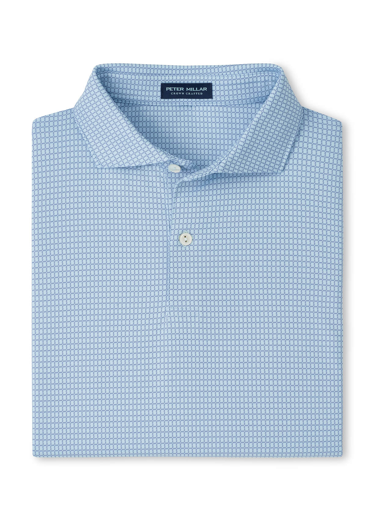 Peter Millar Men's Ponte Performance Jersey Polo - Blue Frost - SM