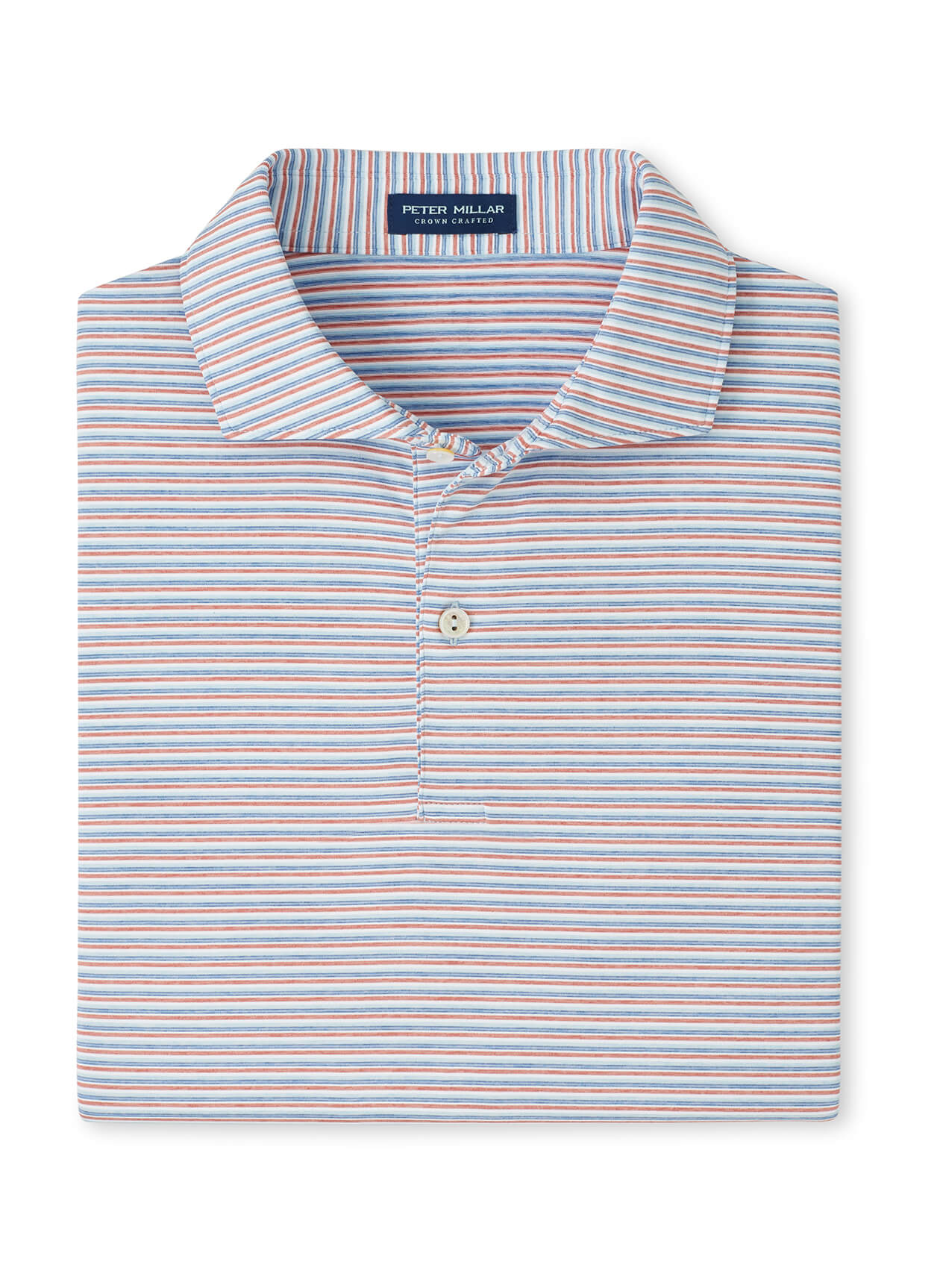 Peter Millar Men's Alda Performance Jersey Polo - Blue Frost - SM