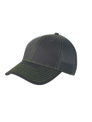 Black/White New Era - Stretch Mesh Contrast Stitch Cap. NE1120 - M/L
