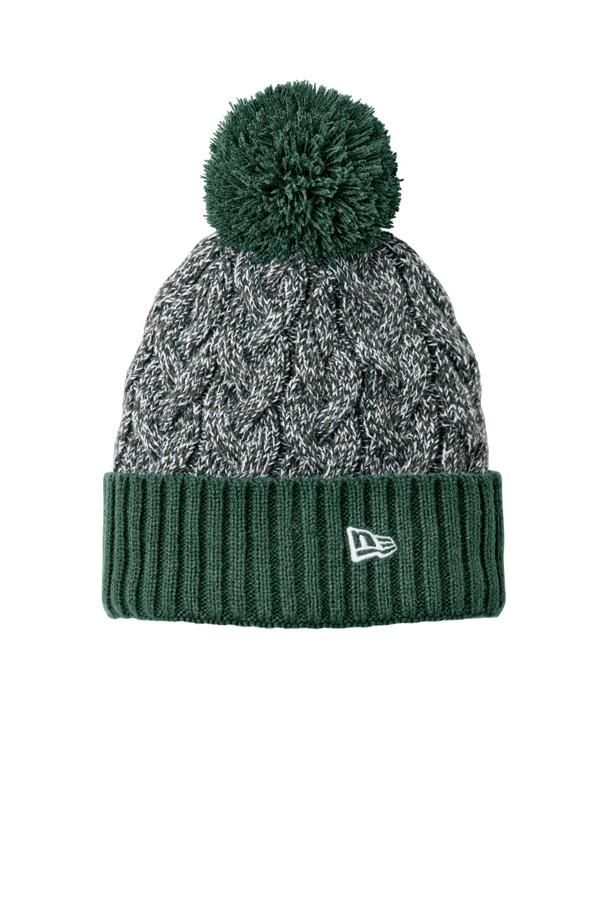 SanMar NE910_darkgreengraphitewhite_cap_front.jpg