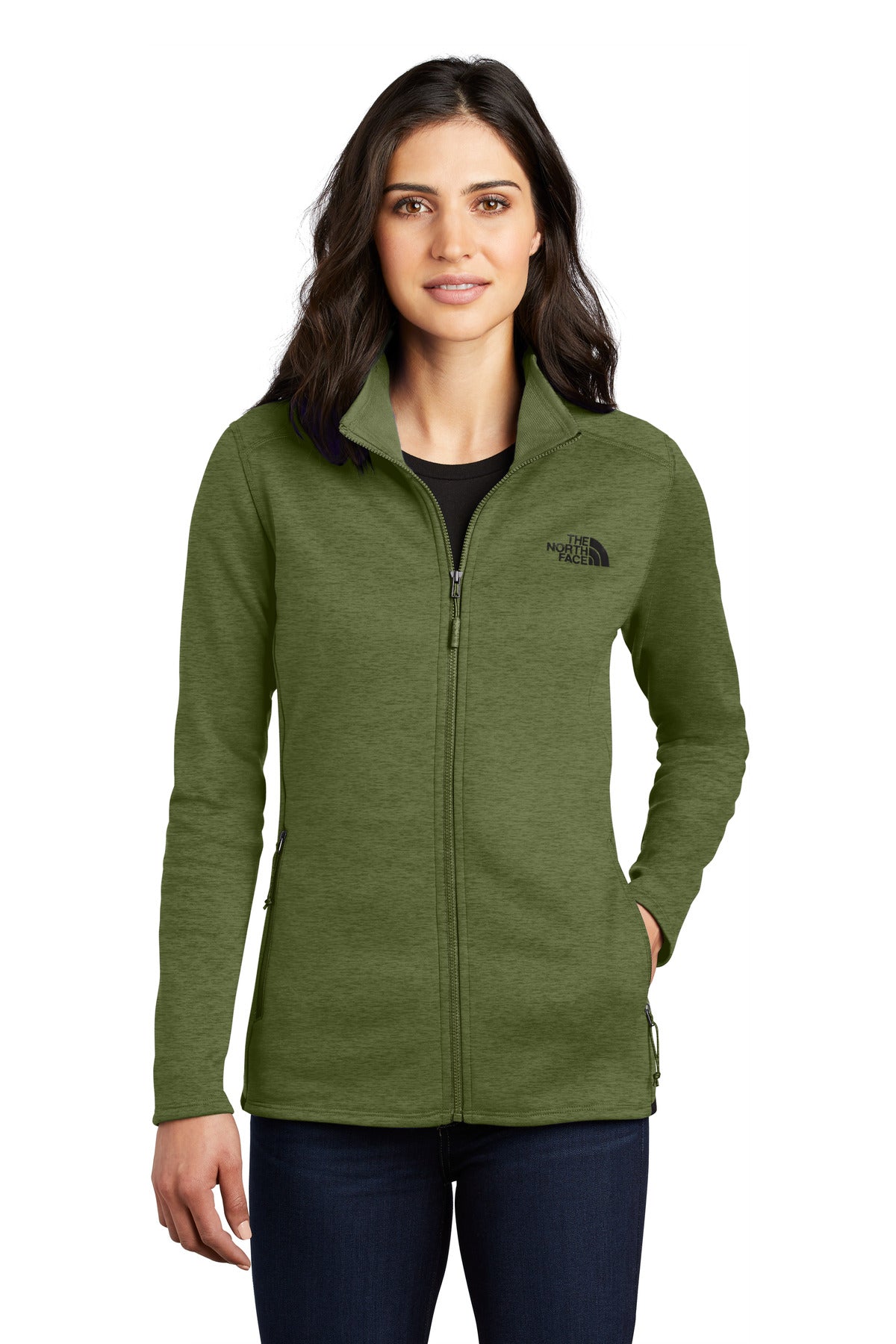 Front View of FourLfClvH The North Face Women's Skyline Full-Zip Fleece Jacket NF0A7V62 - S