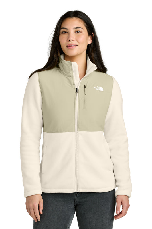 Front View of GdnaW/Grvl The North Face Women's Highest Peak Full-Zip Fleece Jacket NF0A8BUR - S
