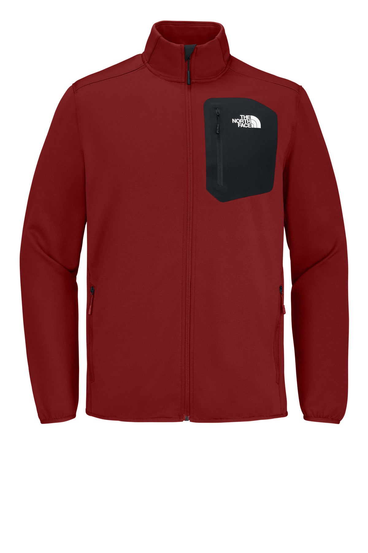 Front View of CardinalRd The North Face Dove Creek Full-Zip Fleece Jacket NF0A8FQN - S
