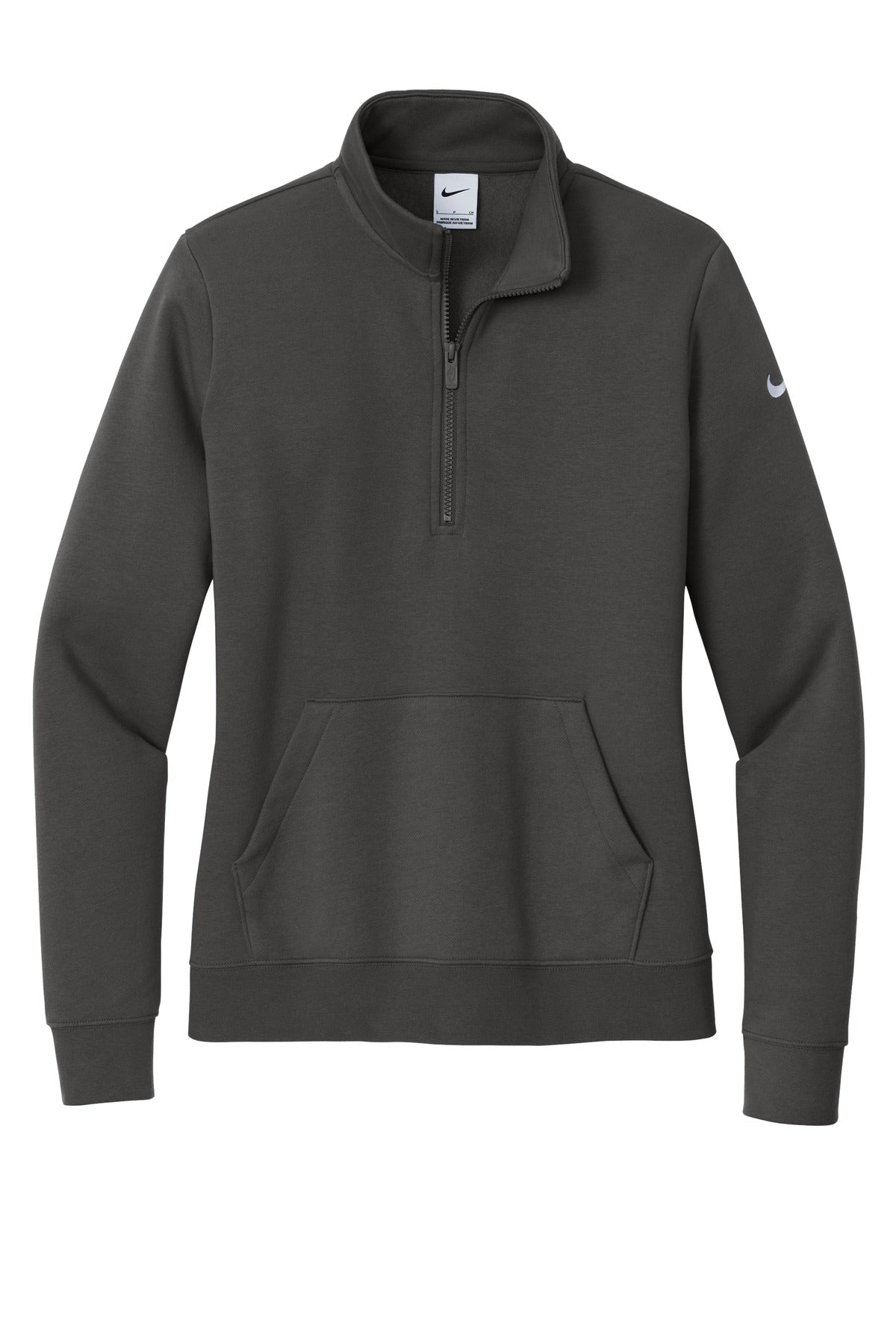 Nike Women's Club Fleece Sleeve Swoosh 1/2-Zip NKDX6720