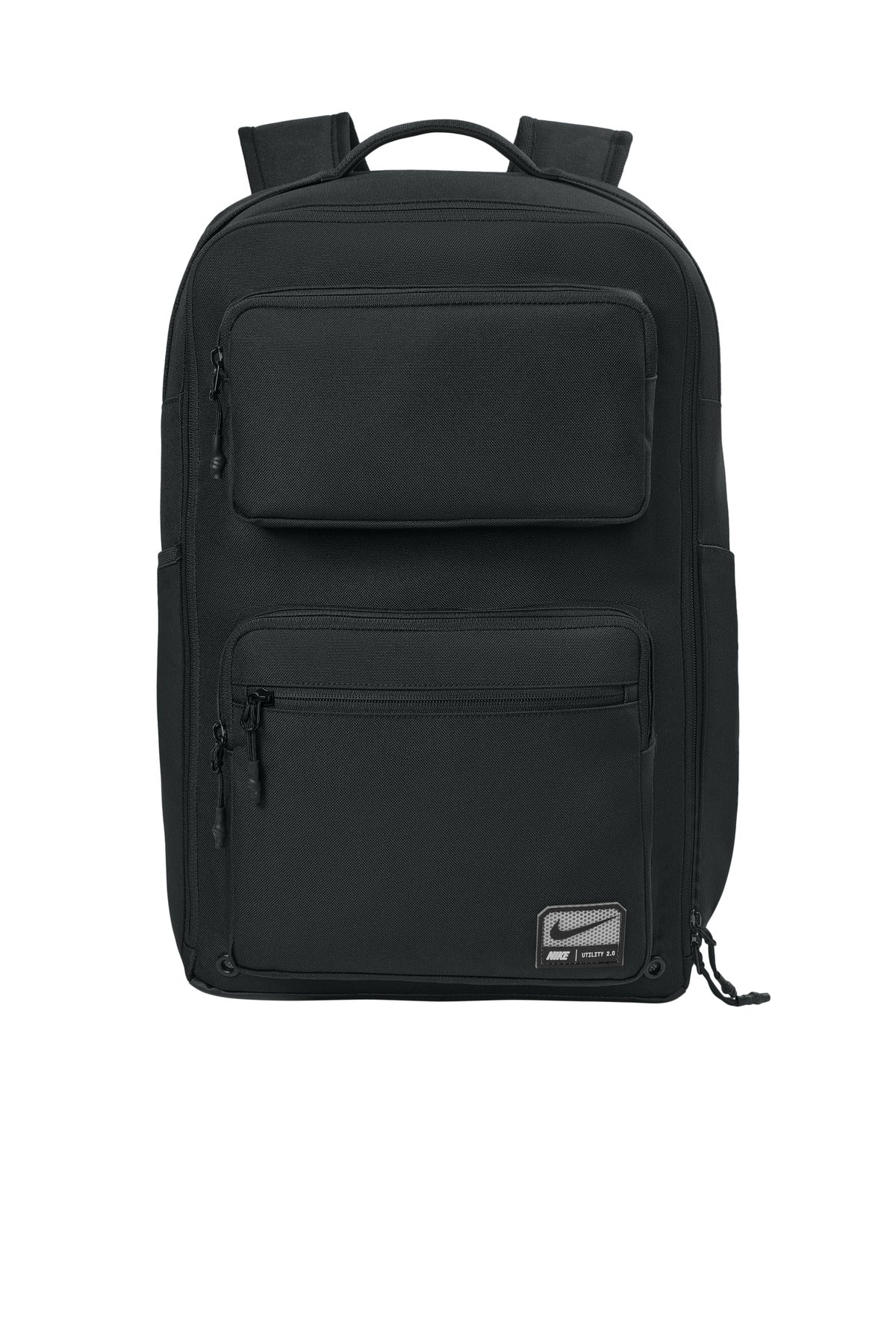 Front View of Black Nike Utility Speed Backpack 2.0 NKFN4106