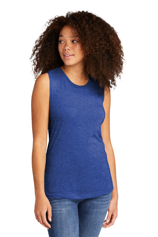 Front View of Royal Next Level Apparel Women's Festival Muscle Tank. NL5013 - XS
