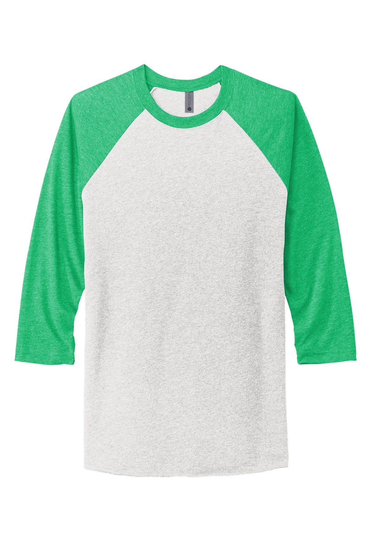 Next Level Apparel Adult Tri-Blend 3/4-Sleeve Raglan Tee. NL6051