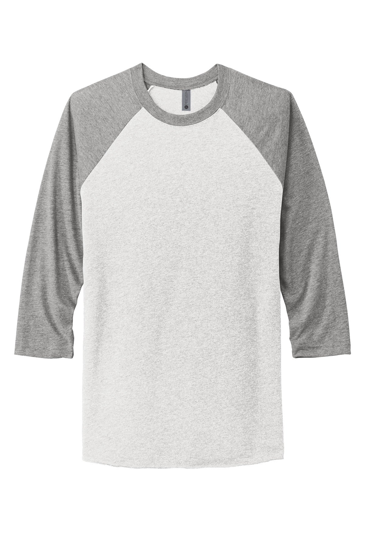 Next Level Apparel Adult Tri-Blend 3/4-Sleeve Raglan Tee. NL6051