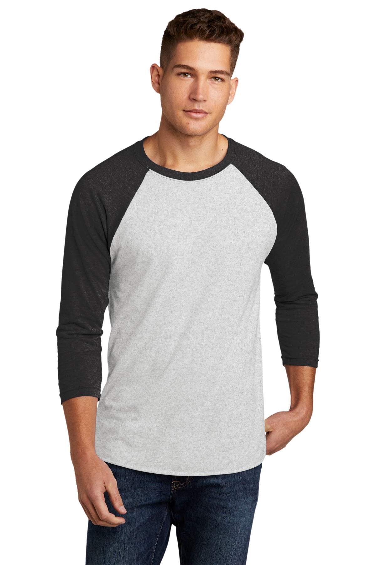 Next Level Apparel Adult Tri-Blend 3/4-Sleeve Raglan Tee. NL6051
