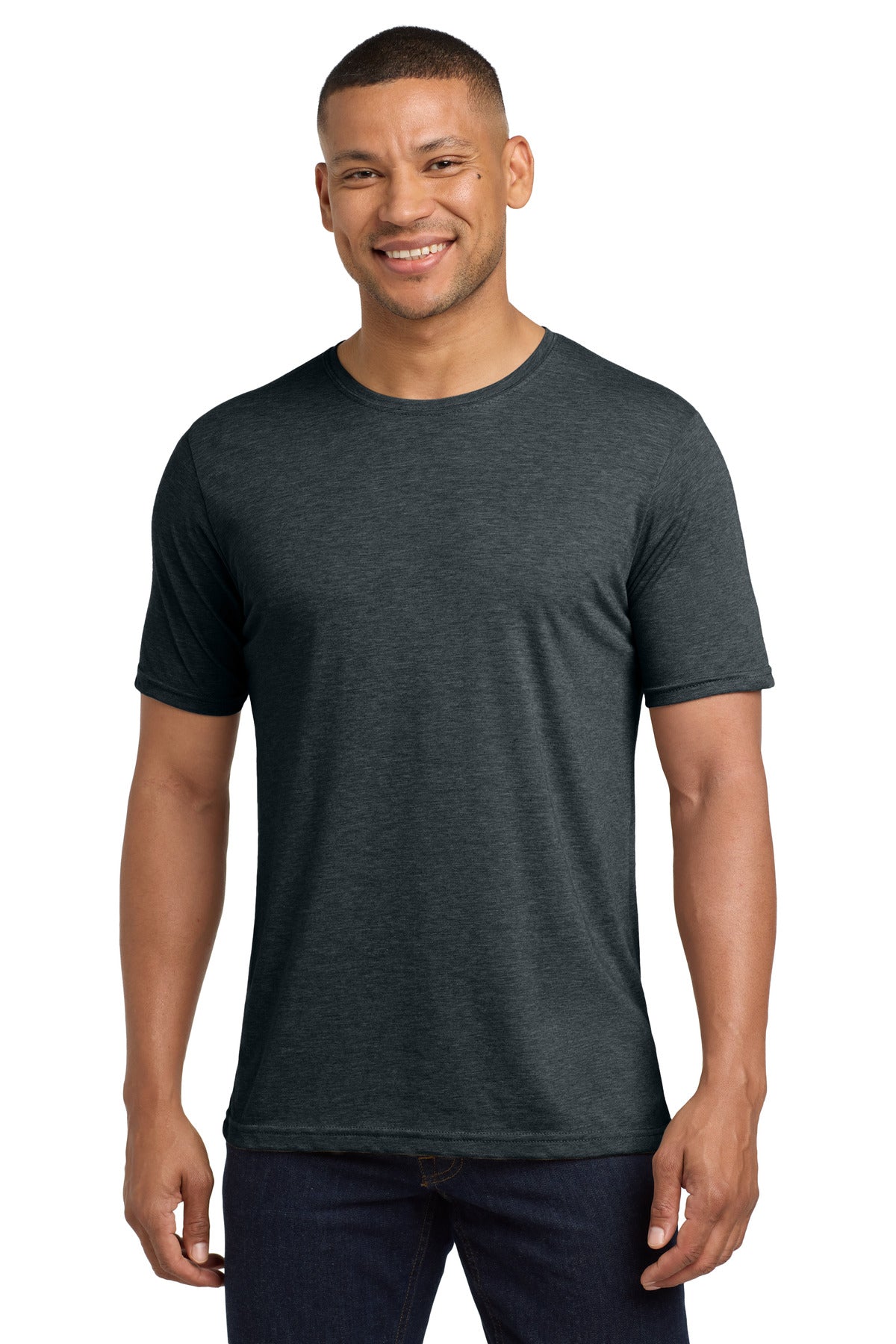 Front View of AntqDenim Next Level Apparel Adult Poly/Cotton Tee. NL6200 - XS